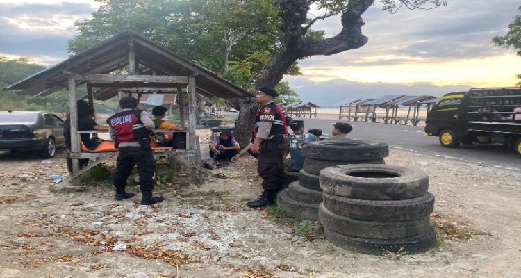 Sat Samapta Polres Bima Saat Imbau Masyarakat Jaga Kamtibmas