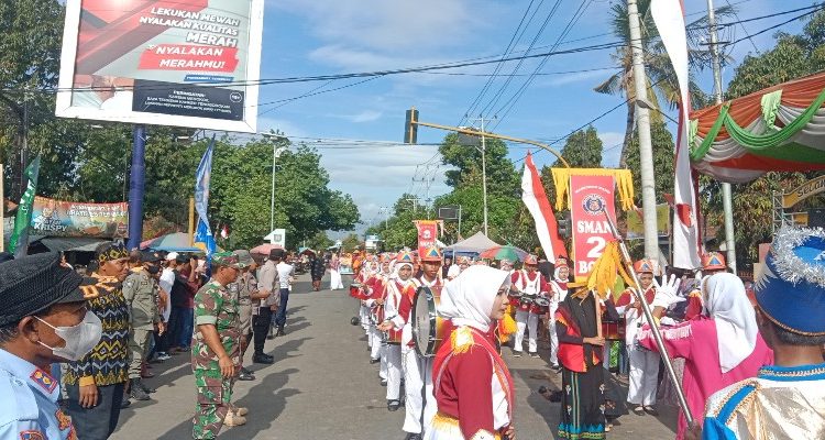 Pawai budaya di Kecamatan Bolo