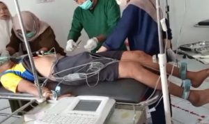 Korban saat di RSUD Sondosia Korban saat di RSUD Sondosia