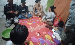 Para terduga pelaku bandar dan pengedar Narkoba saat diamankan Para terduga pelaku bandar dan pengedar Narkoba saat diamankan