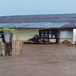 Kondisi rumah warga di Dusun Jala Desa Nggembe saat direndam banjir