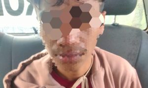 Pelaku usai diamankan polisi Pelaku usai diamankan polisi