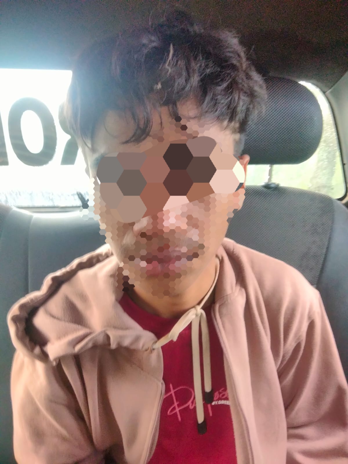 Pelaku usai diamankan polisi Pelaku usai diamankan polisi