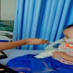 Bocah Malang (Arumi, red) saat di RSUD Provinsi NTB